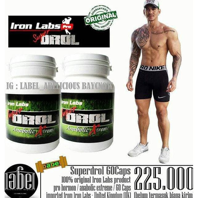 Superdrol 60 Caps Iron Labs Prohormone Steroid Suplemen Fitnes Best Shopee Indonesia
