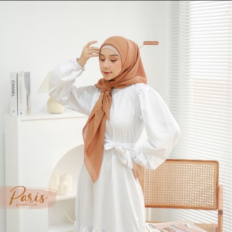 Koyu Original - Jilbab Segi Empat - Jilbab Segi empat Paris Polos - Hijab - Hijab Voal Polos - Kerud