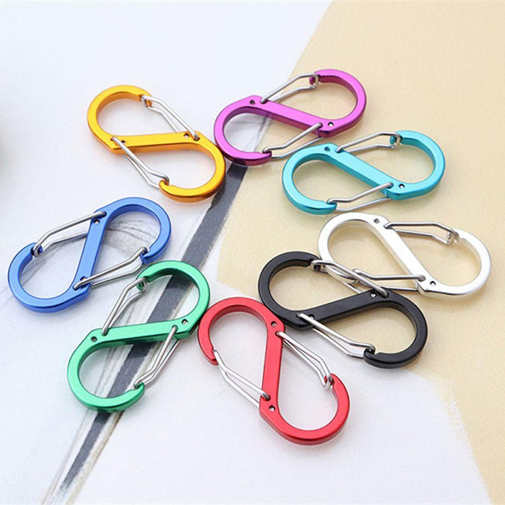 Nickolas1 S-shaped Carabiner Olahraga Luar Hiking Outdoor Tools Safety Buckle Aluminium Alloy Botol Gantungan Kunci Pengunci Ring