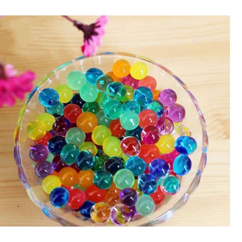 Mainan Edukasi Anak//Water Beads Hydrogel Media Tanam Hydrogel Gel Aqua Beads Bio Gel