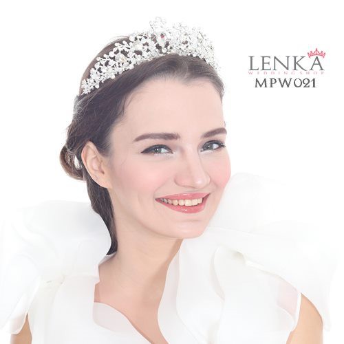 [PRODUK TERLARIS] MAHKOTA PESTA HEADPIECE WEDDING BRIDAL CROWN MUTIARA MPW021