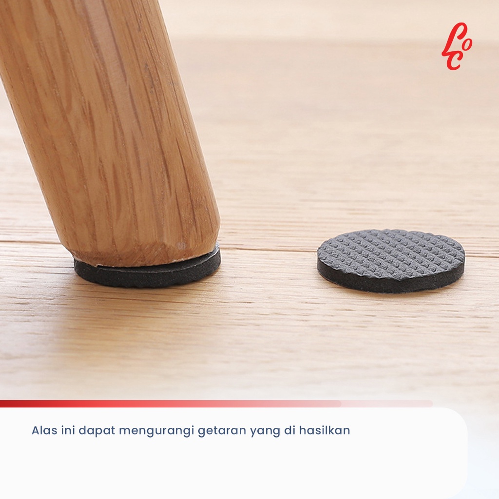 Alas Kaki Karet Furniture, Meja, Kursi Anti Slip Alas Pelindung Kaki Meja Felt Pads