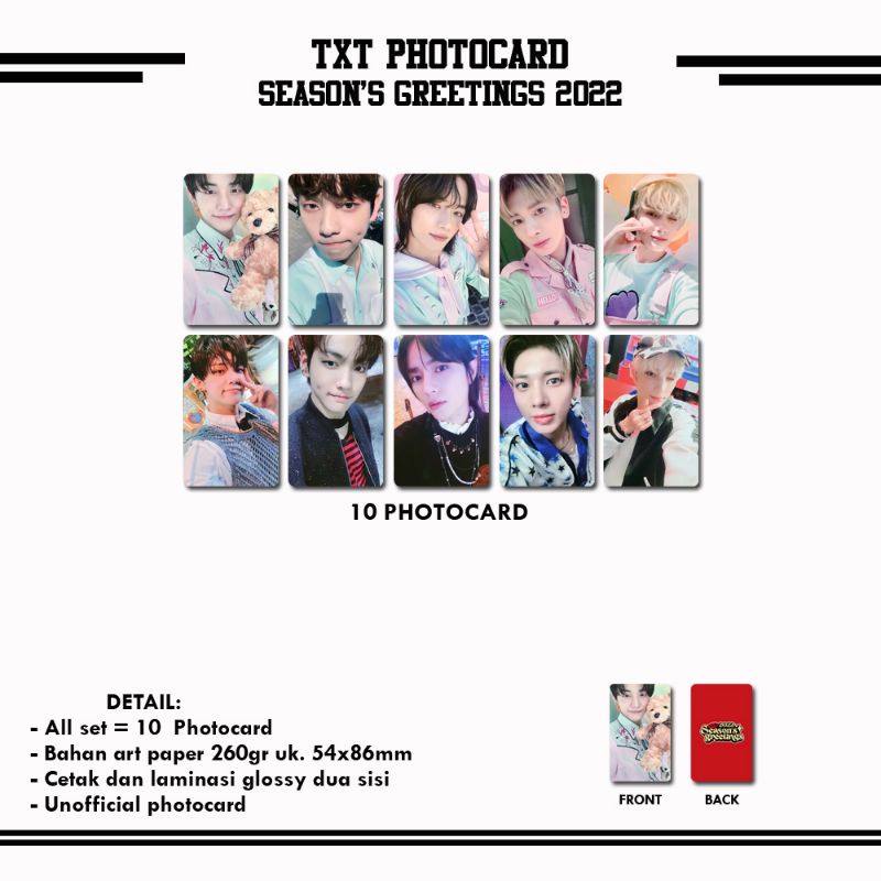 TXT SEASON GREETINGS 2022 PHOTOCARD
