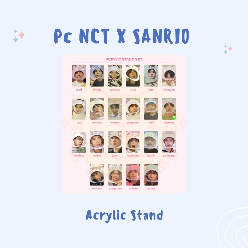 Photocard NCT x SANRIO 1st MD LINE-UP Acrylic Set (UNOFFICIAL)