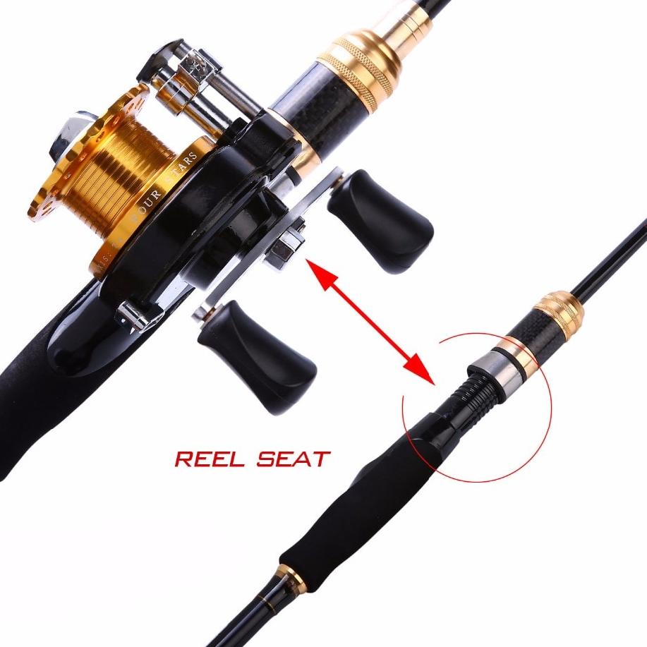 Wow Murah Meriah.. YUDO Joran Pancing Spinning Fishing Rod Joran Pancing 1.2M Bahan Karbon Fiber Lem