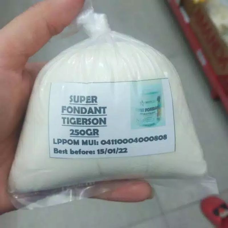 

Super fondant TIGERSON 250 GR - fondant - icing - hiasan kue ultah