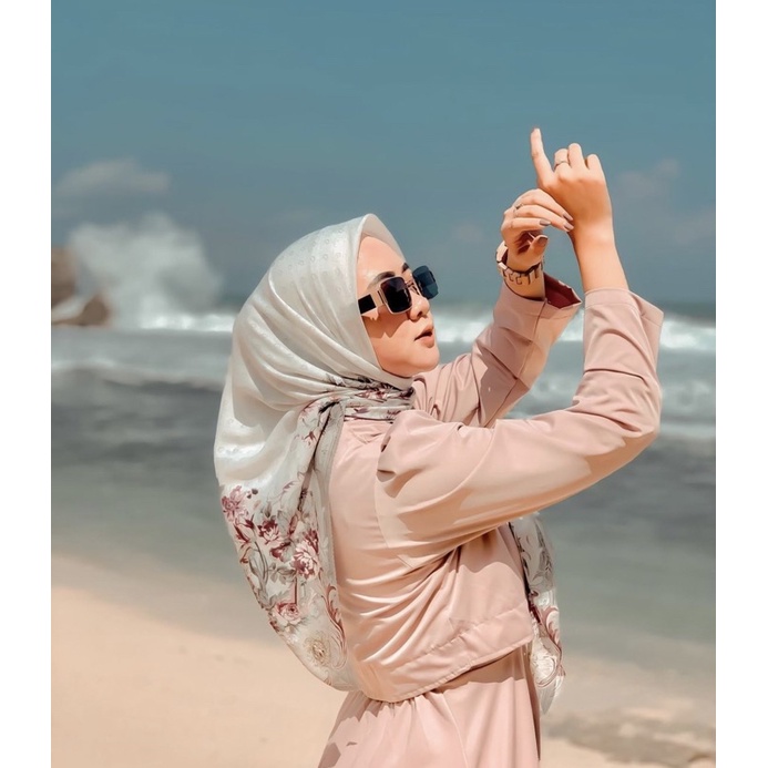 TERLARIS ❗️MONOGRAM  SCARF RADWAH | SCARF PRINT MONOGRAM RADWAH | SCARF ADELIAPASHA RADWAH