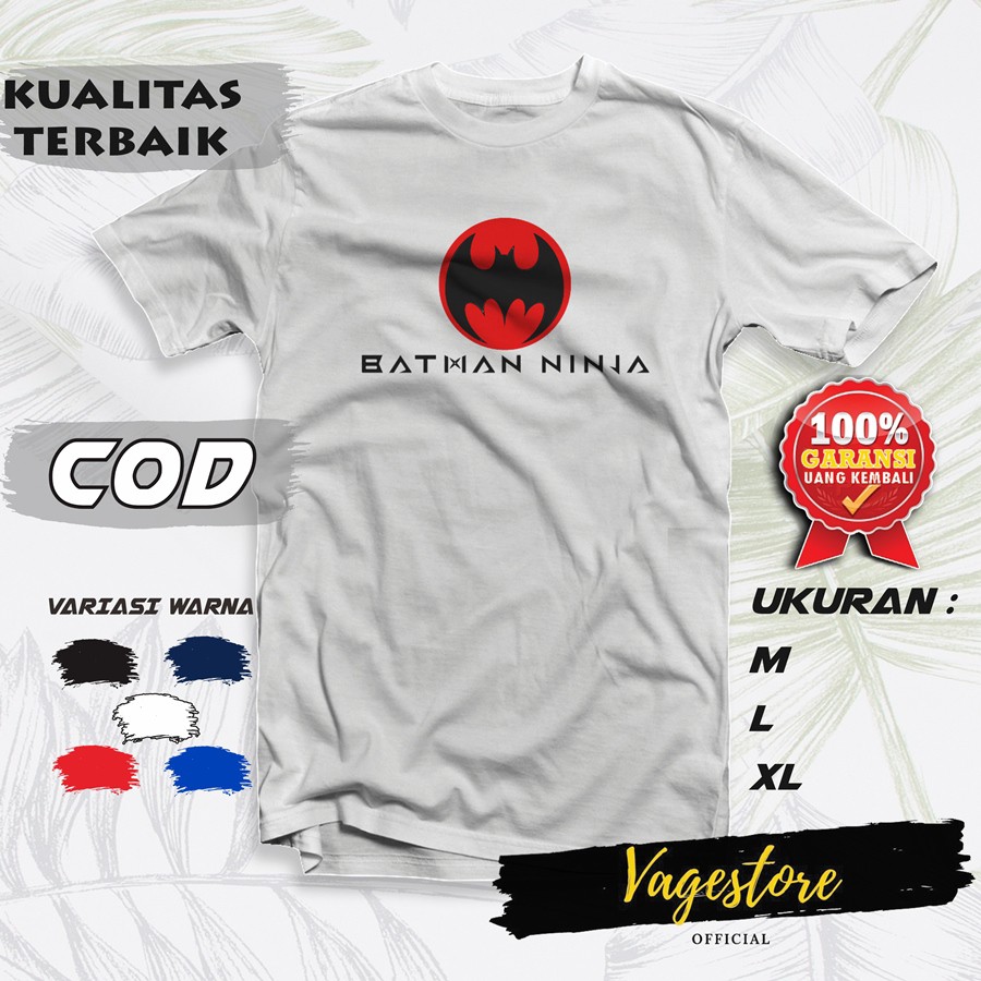PAKAIAN ATASAN BAJU KAOS ANIME KARTUN KARAKTER GAMBAR BATMAN NINJA ORIGINAL DEWASA SABLON CUSTOM