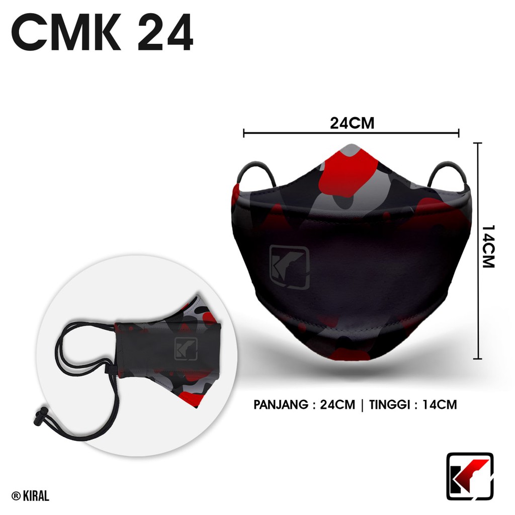 KIRAL Masker Keren Cowok Distro Kekinian Murah Premium Masker Camomask Terbaru Korea COD CMK24