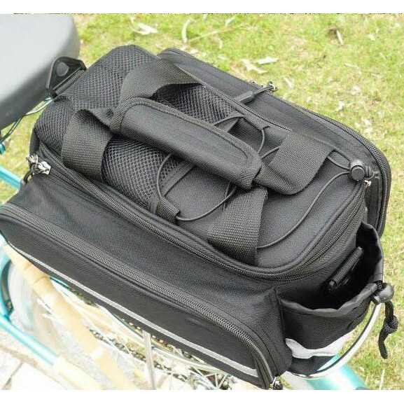 Tas Sepeda Waterproof Frame Carrier Bag Bike Anti Air Warna Hitam Portable Gadget Smartphone Botol