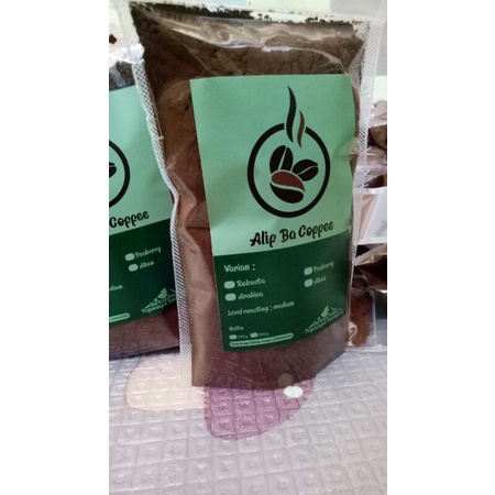 

100gr Robusta, Alif Ba Coffee, Kopi original temanggyng
