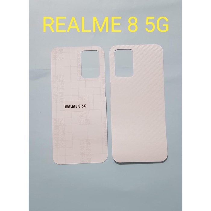 SKIN CARBON OPPO REALME 8 5G ~ ANTI GORES BACK REALME 8 5G ~ HP