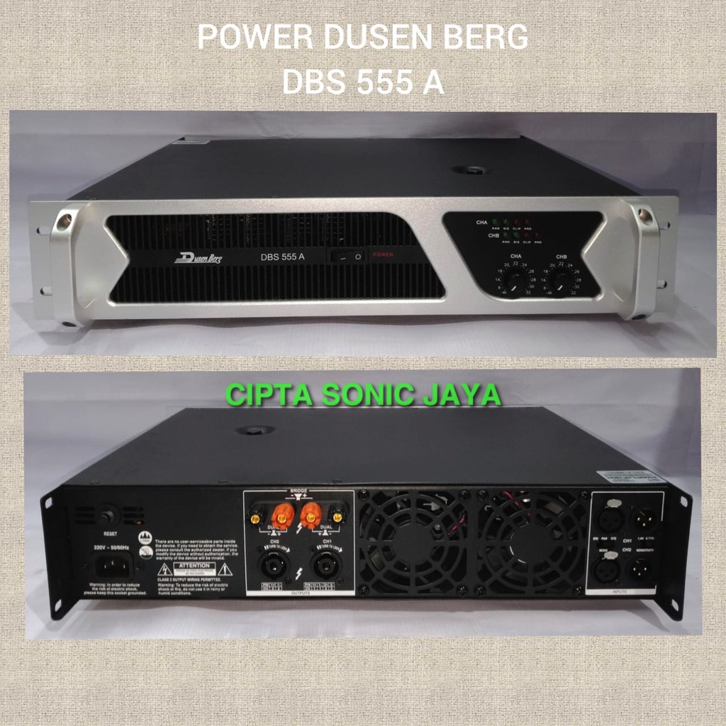 Professional Power Amplifier DusenBerg DBS 555A