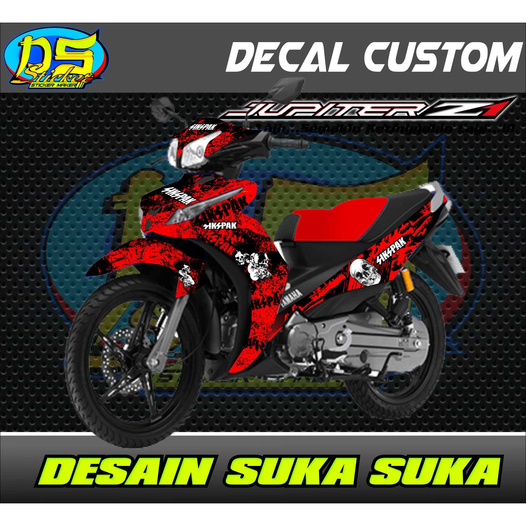 20 Koleski Terbaru Stiker Motor Jupiter Z1 Warna Merah Aneka Stiker Keren