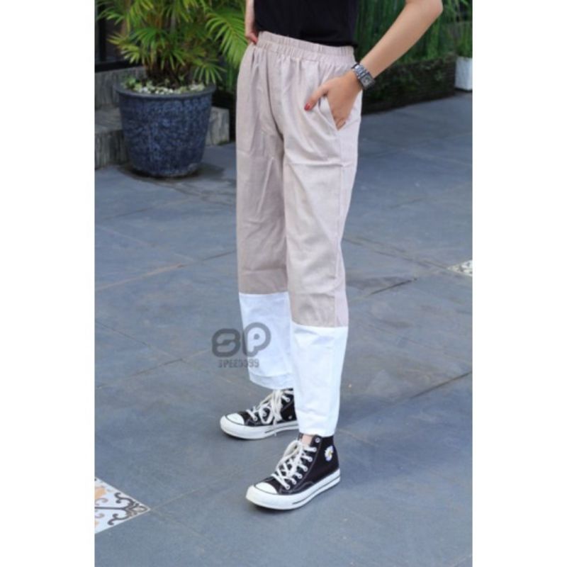 To Tone Pants Celana Model Thailand terbaru - Celana model astetic - Celana Jumbo XXL Bahan Twill Streat Import