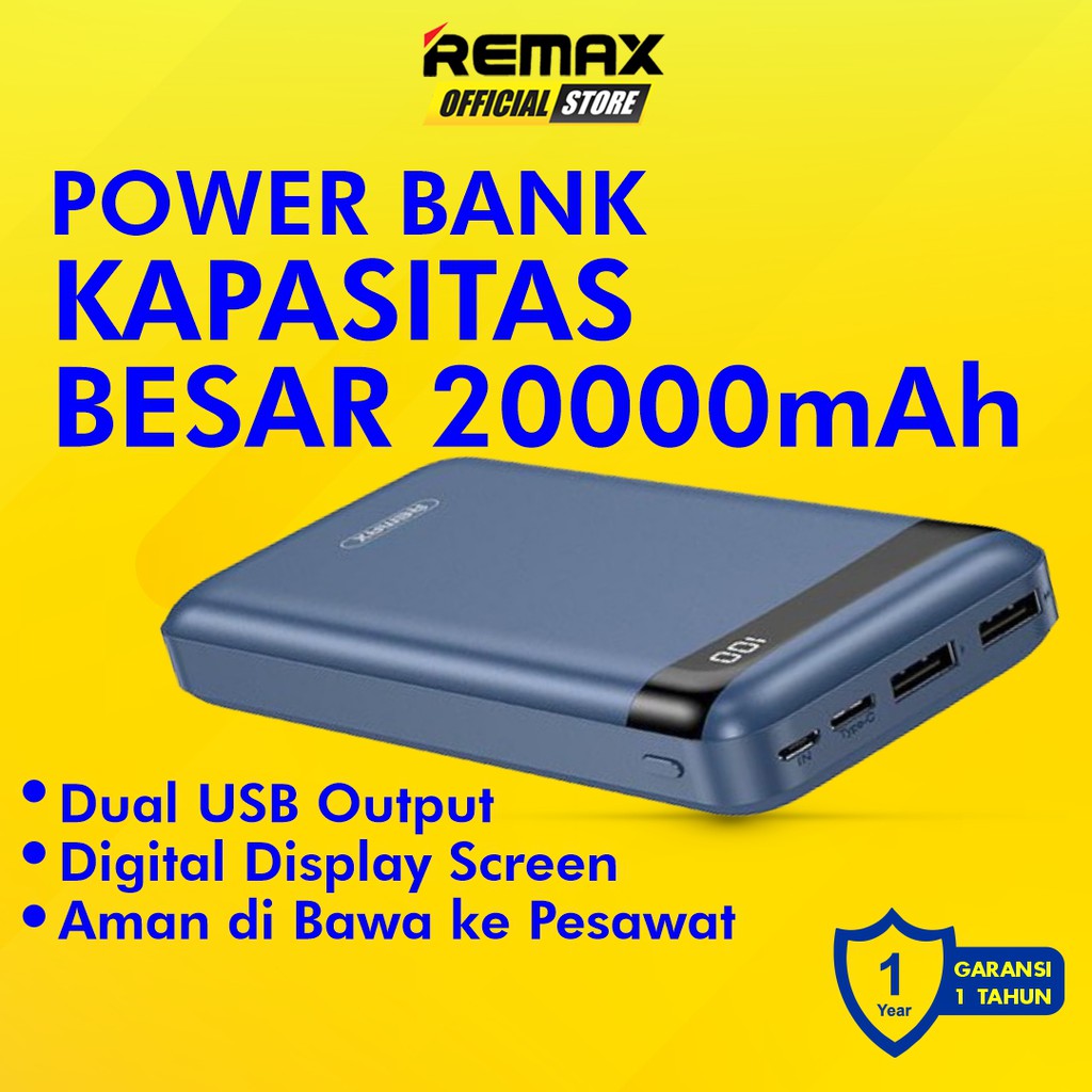 REMAX Green Powerbank 20000mAh 2in1 Output RPP-259