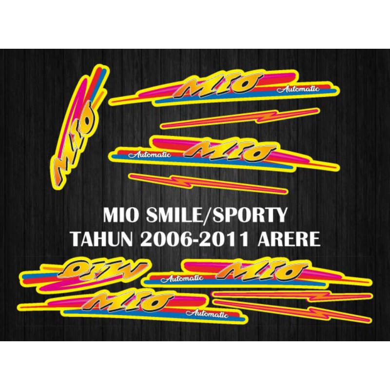 STIKER STRIPING DECAL VARIASI MIO SPORTY / MIO SMILE 2006-2009 ARERE