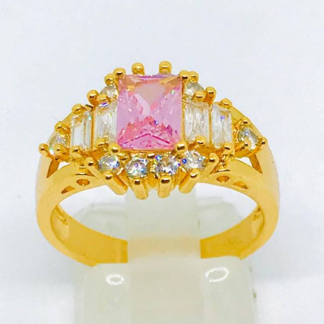 Cincin wanita //cincin permata //cincin replika berlian //cincin lapis emas //perhiasan//cincin