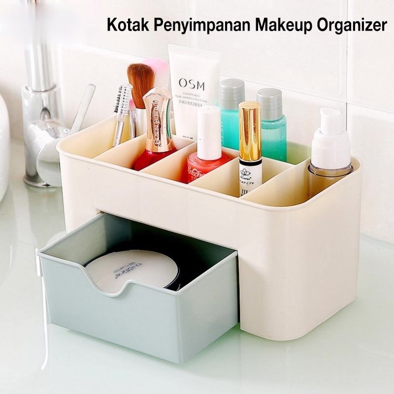 Rak Kosmetik Mini / Mini Cosmetic Storage Drawer / Kotak Penyimpanan Makeup Organizer / Rak Kosmetik Bahan plastik Tebal Untuk bermacam varian warna serbaguna / rak kosmetik serbaguna untuk menyimpan aksesoris wanita