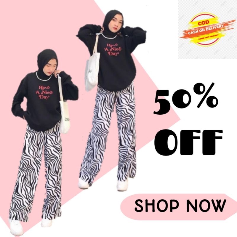 CELANA KULOT ZEBRA FULL KARET TALI BEST SELLER