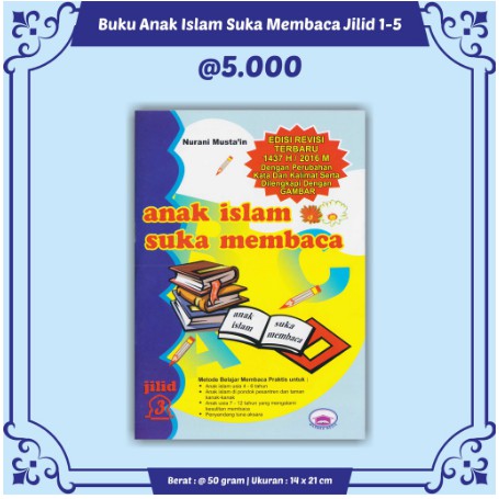 Promo Buku Anak Buku Anak Islam Suka Membaca per jilid