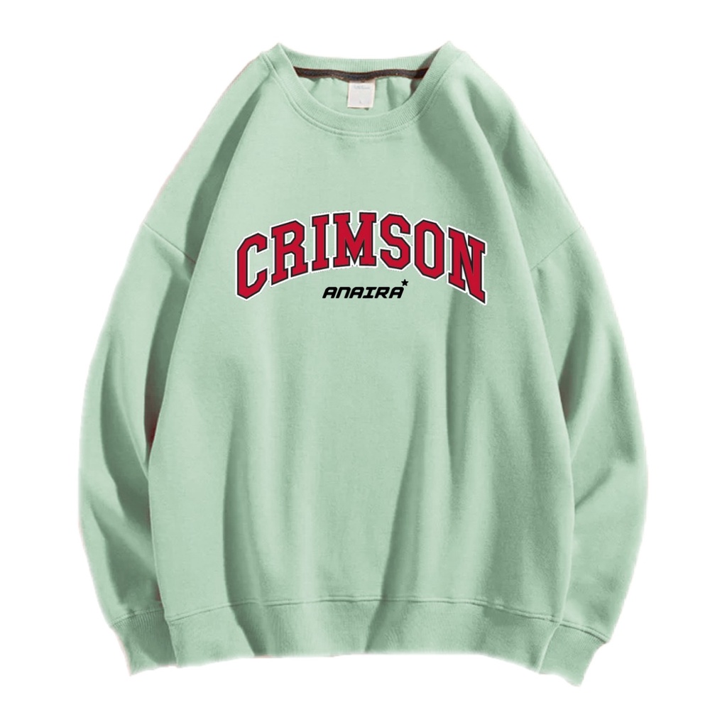 CRIMSON SWEATER CREWNECK Size M-XXL ANAIRA