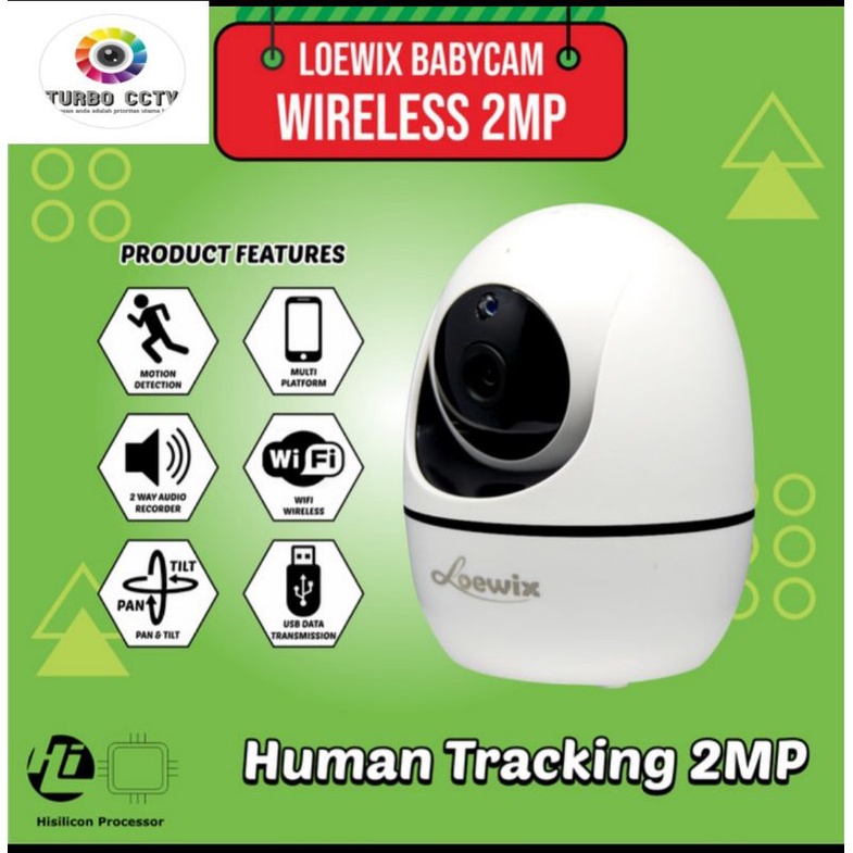 Loewix IP Camera wireless 360° P6SLiteCCTV Wifi Baby Motion Tracking