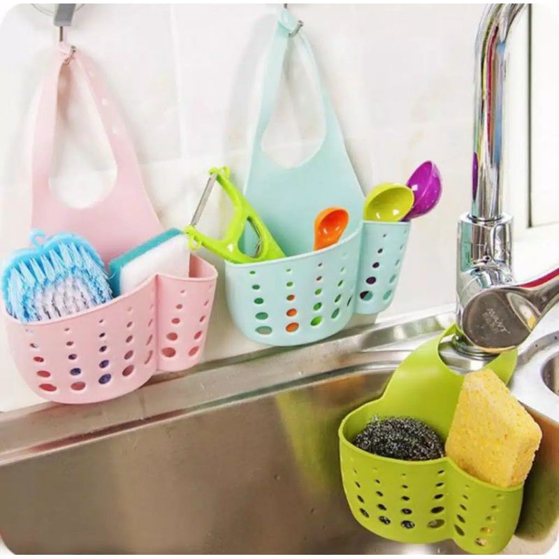 TEMPAT SABUN ATAU SPONS GANTUNG / GANTUNGAN KRAN SERBAGUNA