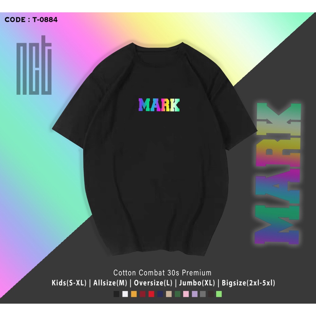 T-SHIRT / KAOS REFLEKTIF N C T / MARK / HAECHAN / TAEYOUNG / YUTA ETC