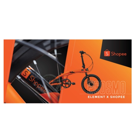 Sepeda Lipat Element Folding Bike Ecosmo 8 Speed Edisi Shopee-2