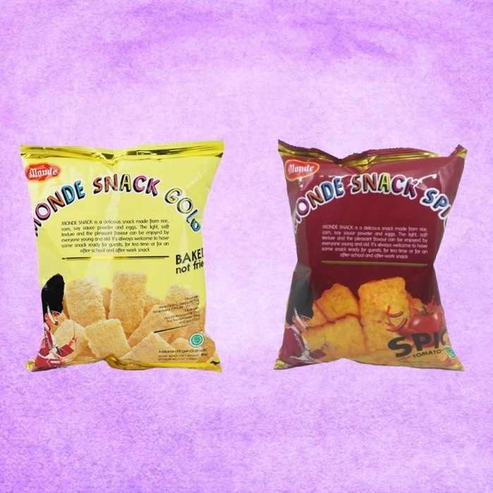 

MONDE Serena Snack 60gr gram Rasa Gold Original / Spicy Gurih Asin Pedas Tomat Makanan Ringan Chiki Ciki Camilan Cemilan Keluarga Kering Jajan Jajanan Anak Harian Instan Siap Saji Kemasan Bahan Kebutuhan Dapur Sajian Parcel Shoppa Corner Malang Jawa Timur