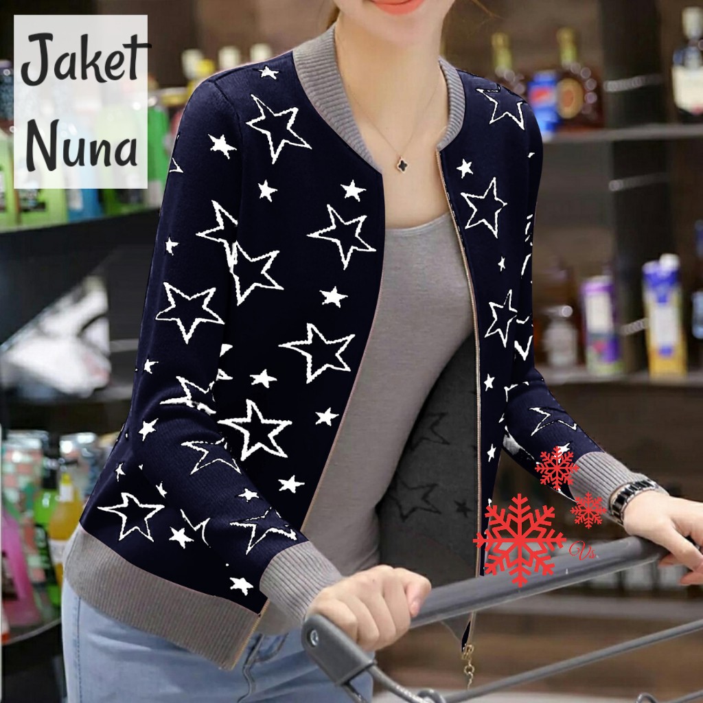 NUNA JAKET NUNA 6 WARNA BEST SELLER /JAKET BOMBER/JAKET WANITA KEKINIAN/JAKET JEANS/JAKET MURAH/LOCA-6