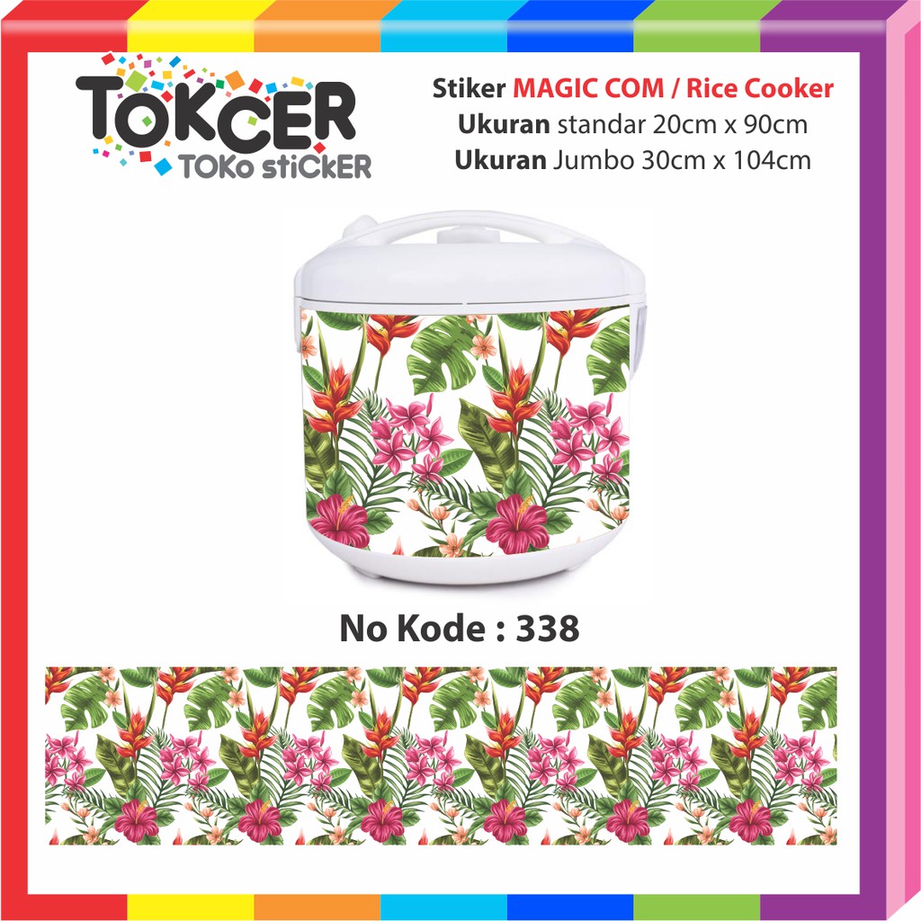 Stiker MAGIC COM / Rice Cooker MONSTERA
