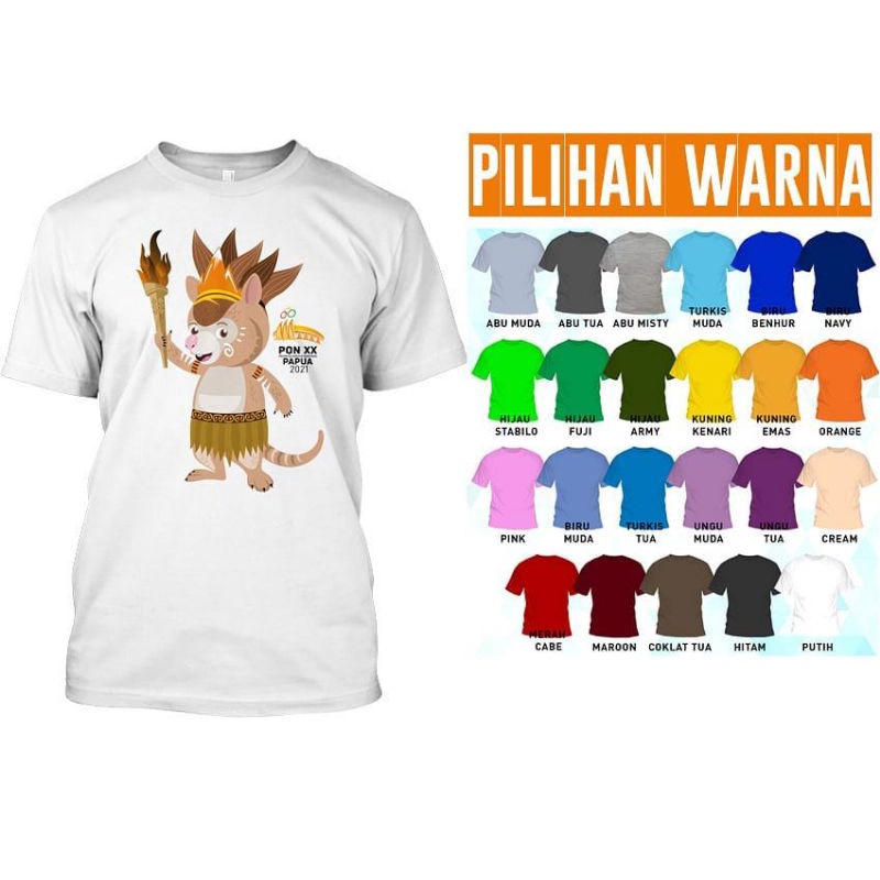 kaos pon papua 2021 | pon papua | kaos olahraga | kaos olimpiade