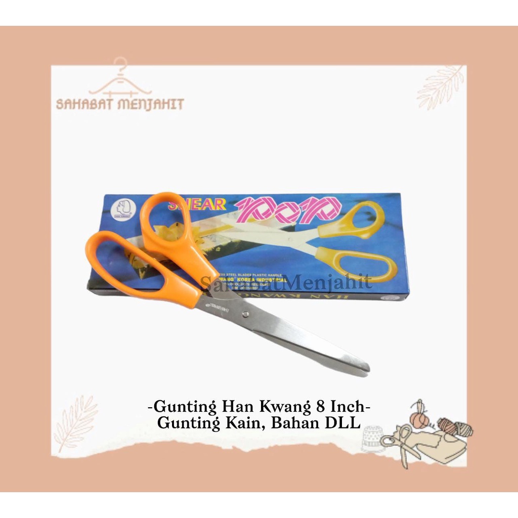 

Gunting Kain / Gunting Han Kwang ASLI KOREA Ukuran 8,5 Inch