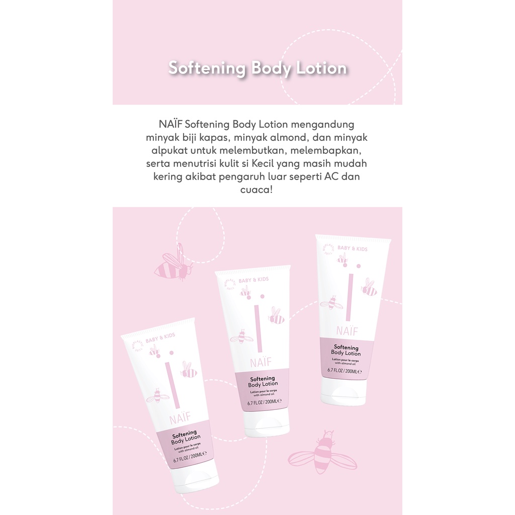 NAIF BABY SOFTENING BODY LOTION 200ML / P004