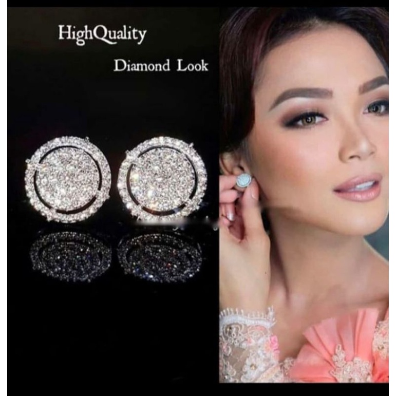 Luxuriousjewelery- Anting mewah Replika Berlian Eropa