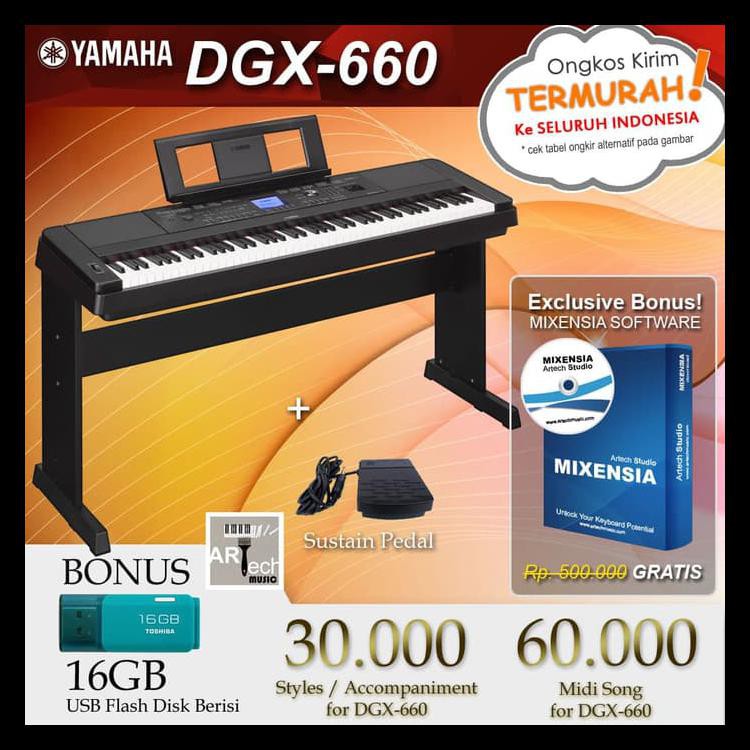Yamaha Dgx 660 / Dgx-660 / Dgx660 Black / White - Digital Piano - Putih Kode 171