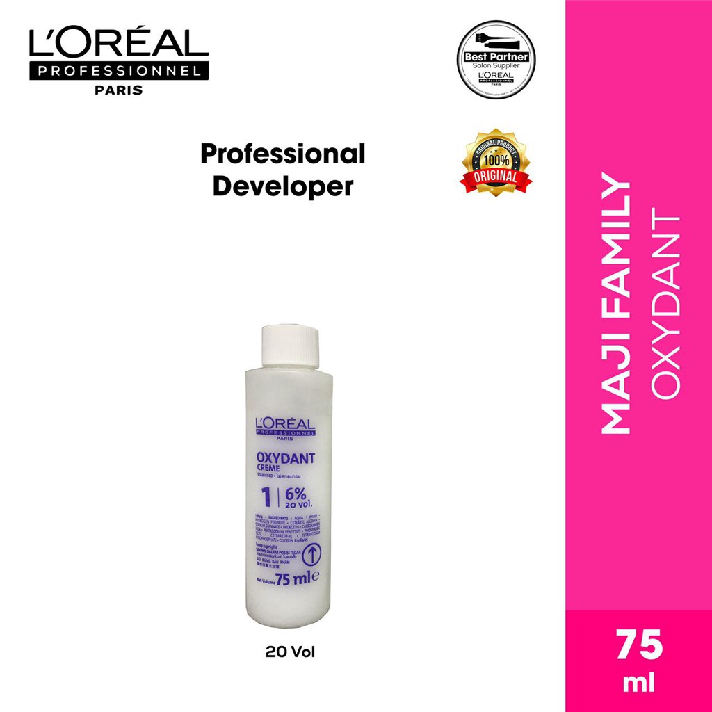 Loreal Prof Oxidant 75ml (Campuran Semir Cat Rambut)