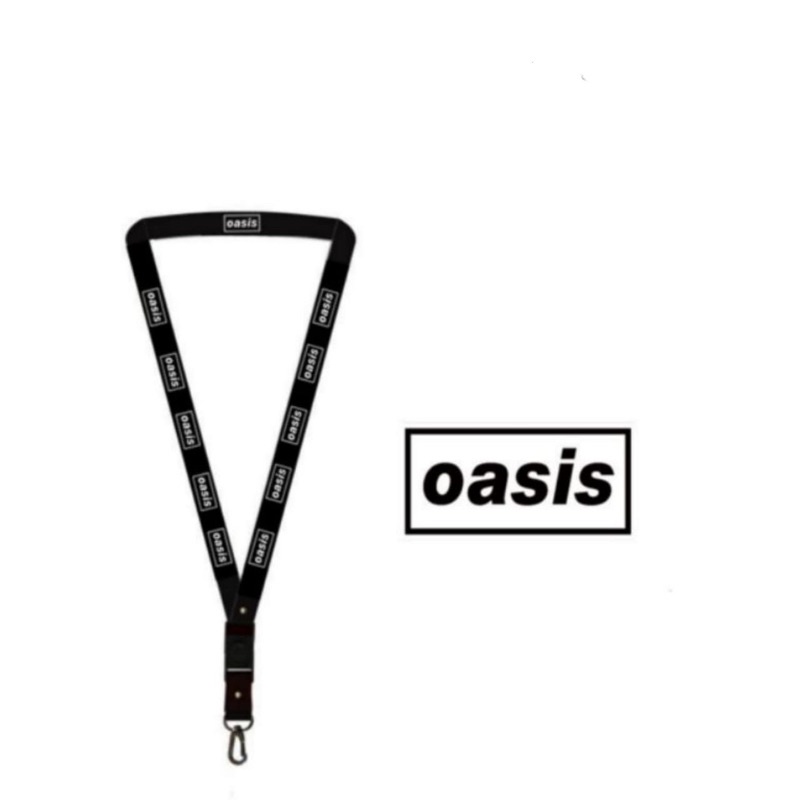 

Gantungan kunci Lanyard band oasis musik Rock Metal tali lanyard band gantungan leher id card name tag