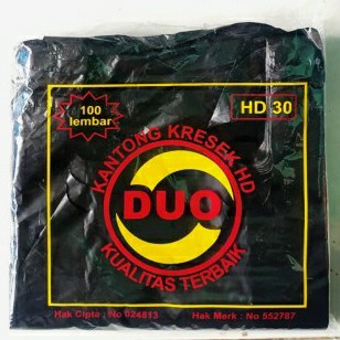 Kantong Plastik uk 30 / Kantong kresek Duo 30