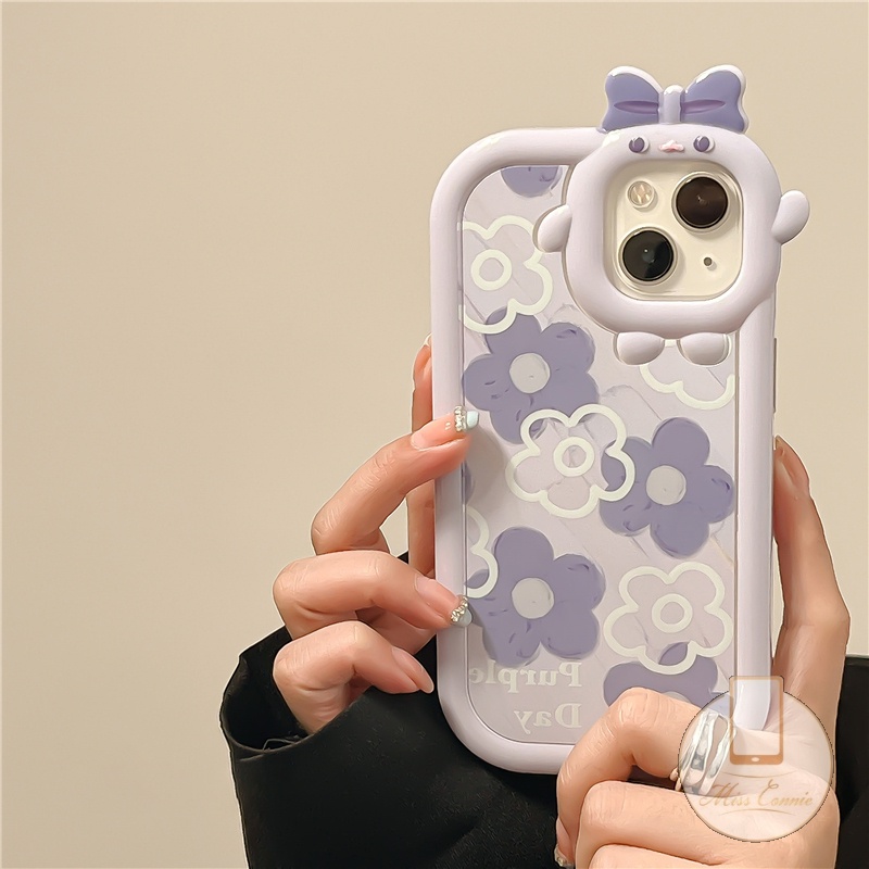 Soft Case TPU Motif Kartun Monster 3D Untuk iPhone 13 11 12 Pro MAX XR 14 Pro MAX 6 6S Plus 8Plus 7Plus X XS MAX SE 2020