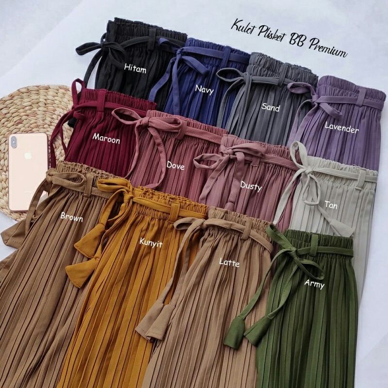 Celana Kulot plisket tali Prada premium bisa cod
