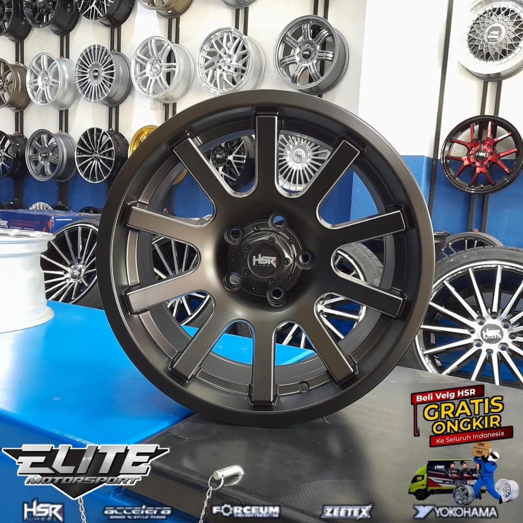Velg HSR Galang Ring 16x7 Lubang 5x114 Velg Mobil Rush Terios Xpander Kota Bontang