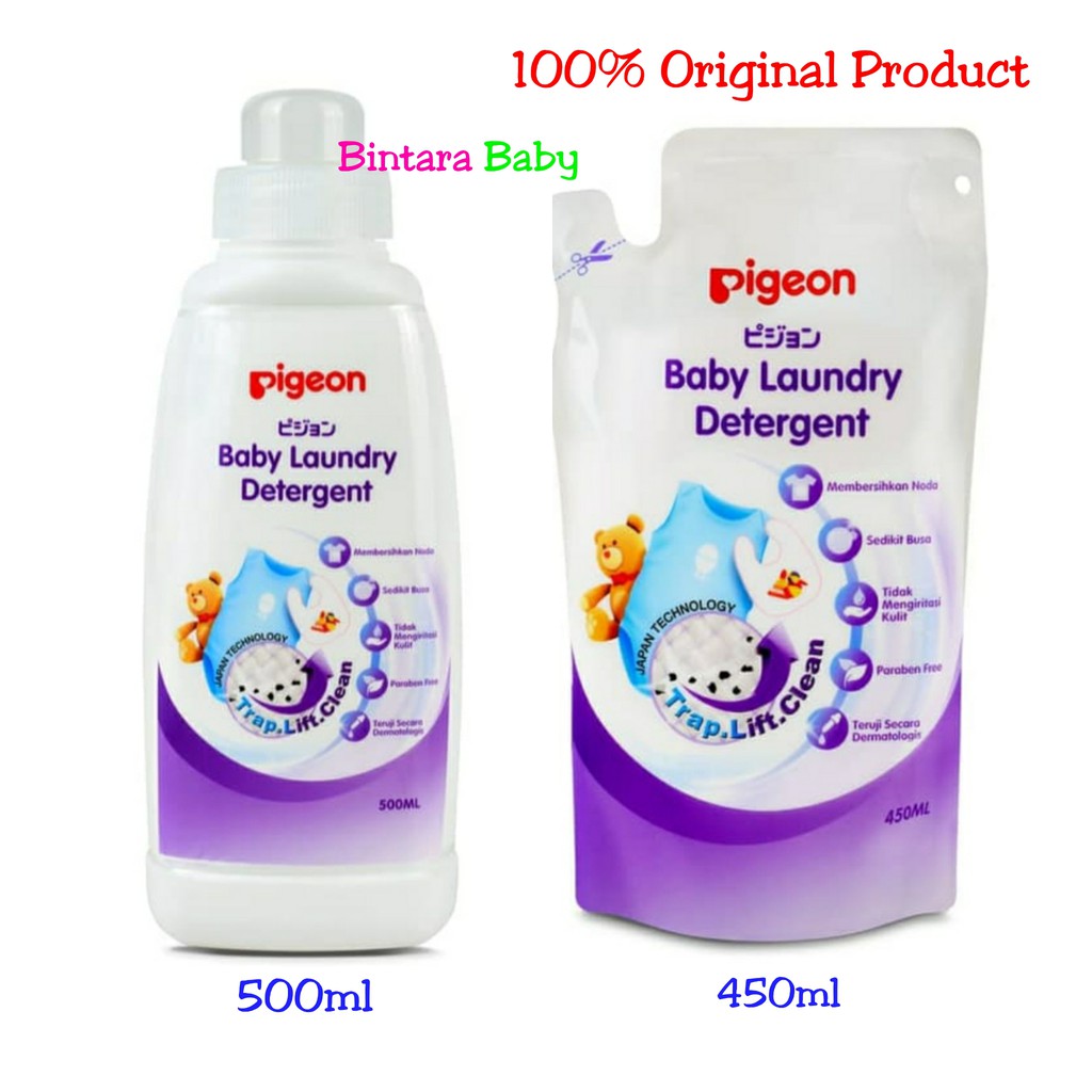 Pigeon Baby Laundry Detergent 500ml bottle Deterjen bayi Pigeon Laundry refill 450ml/  sabun cuci bayi