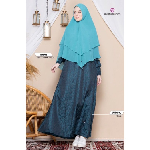 UKHTI MUNIRA DRESS UMG02 GAMIS MUSLIMAH FASHION MUSLIM