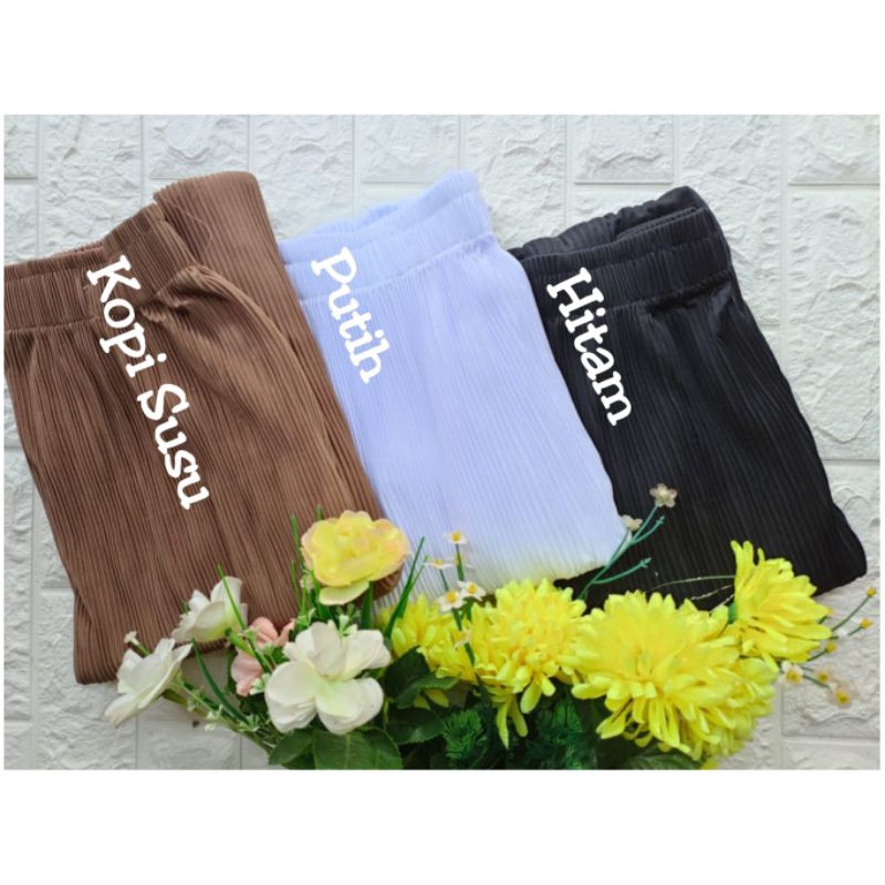 ROK PLISKET LIDI•rok plisket Lipatan Kecil•rok jersey hyget•Rok lidi AURA