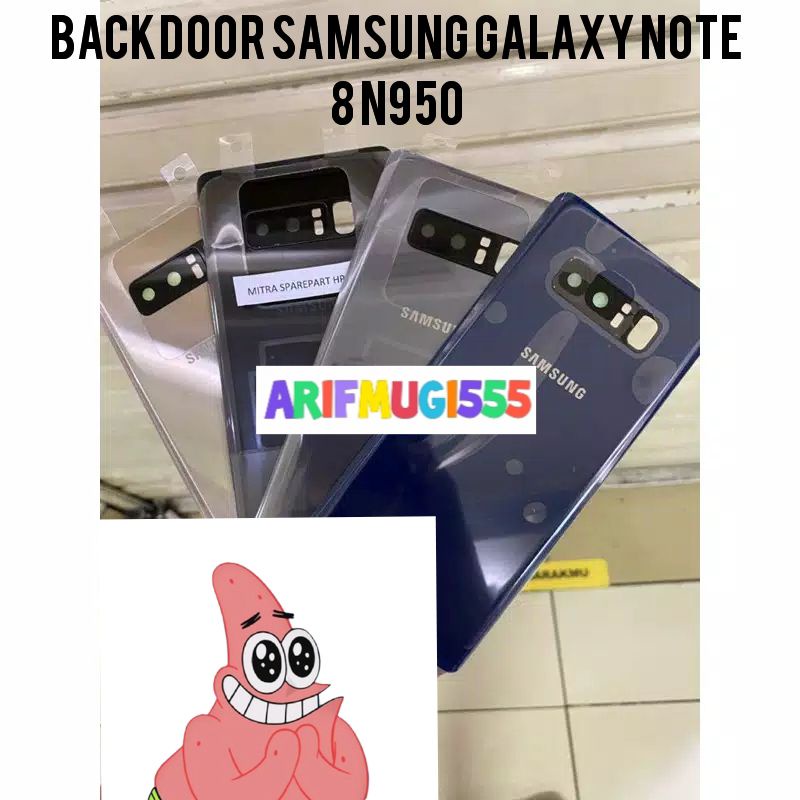 BACK DOOR BACKDOOR BACK CASING KESING HOUSING SAMSUNG GALAXY NOTE 8 N950 ORIGINAL TUTUP BELAKANG