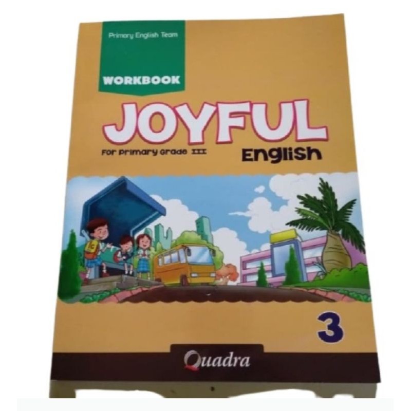 Harga satuan buku bahasa Inggris workbook joyful  English Quadra kelas 1,2,3,4,5,6