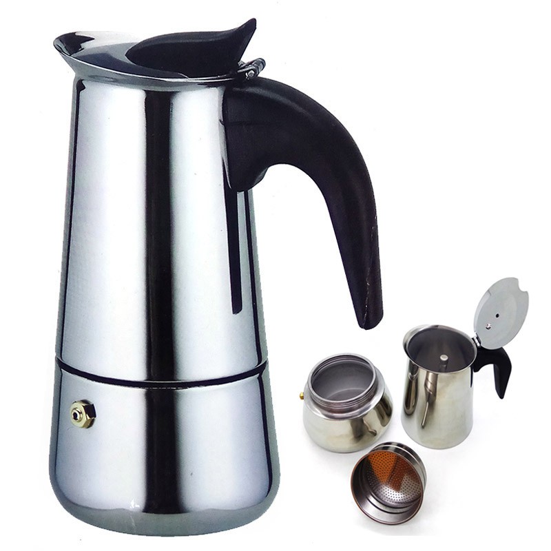 6 Cup Stainless Steel ESPRESSO MAKER 300 ml / pembuat kopi espresso / moka pot